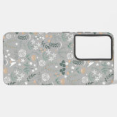 Prachtig Flower Seamless Design Samsung Galaxy Hoesje (Linkerkant)