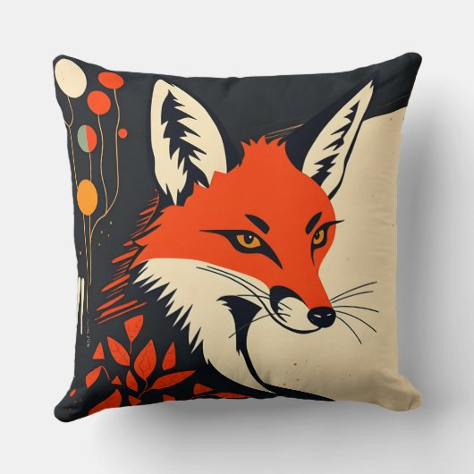 Prachtig Fox-ontwerp Kussen (Achterkant)