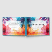 Prachtig gastenboek Anemone Dreamscape bruiloft (Volledig)