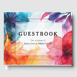 Prachtig gastenboek Anemone Dreamscape bruiloft