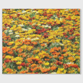 Prachtig gebied van goud en roest Chrysanthema Cadeaupapier (Vlak)