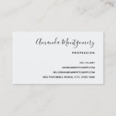 Prachtig gebroken wit & rode rozen bloemboeket visitekaartje (Achterkant)