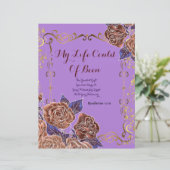 Prachtig gedicht mijn levensgedicht op gepersonali (Staand voorkant)