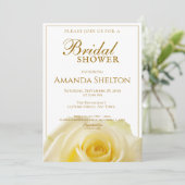 Prachtig geel roos bloemig Vrijgezellenfeest Kaart (Staand voorkant)