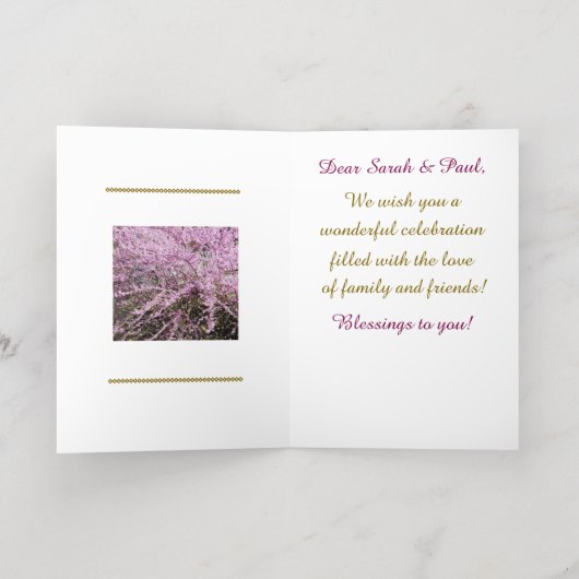 Prachtig, gefeliciteerd met je Verloving Kaart (Binnenlaag)