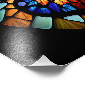 prachtig gekleurd poster van glasvlinder (Hoek)