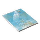 Prachtig gekleurd Snowy Egret Memo Pad Notitieblok (Schuin)