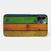 Prachtig gekleurde houten planken Case-Mate iPhone case (Achterkant (horizontaal))