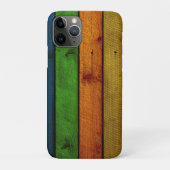 Prachtig gekleurde houten planken Case-Mate iPhone case (Achterkant)