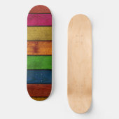 Prachtig gekleurde houten planken persoonlijk skateboard (Voorkant)