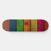 Prachtig gekleurde houten planken persoonlijk skateboard (Horizontaal)