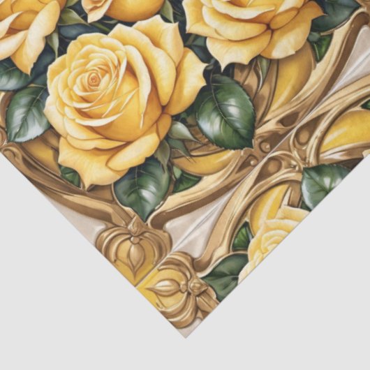 Prachtig gele roos Collectie Tissuepapier (Detail)