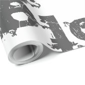 prachtig GELUID ZWART Wrapppapier Cadeaupapier (Rol Hoek)