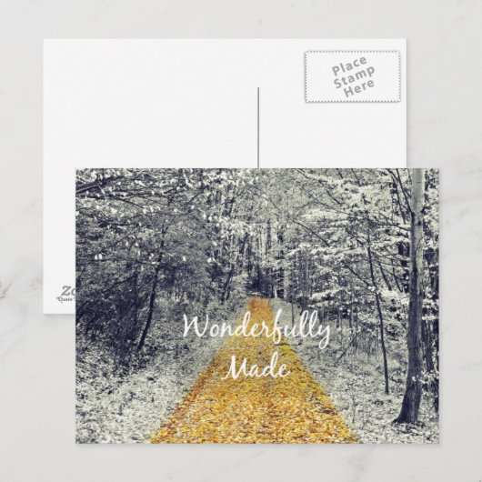 Prachtig gemaakt Bijbel Verse Quote Briefkaart (Voorkant / Achterkant)