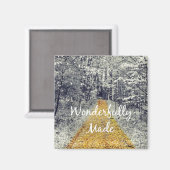 Prachtig gemaakt Bijbel Verse Quote Magneet (Voorkant / Achterkant)