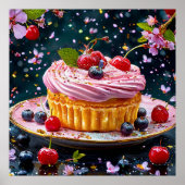 Prachtig gemaakte cupcake poster (Voorkant)