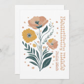 Prachtig gemaakte Psalm Boho Christelijke Inspirat Kaart (Voorkant / Achterkant)