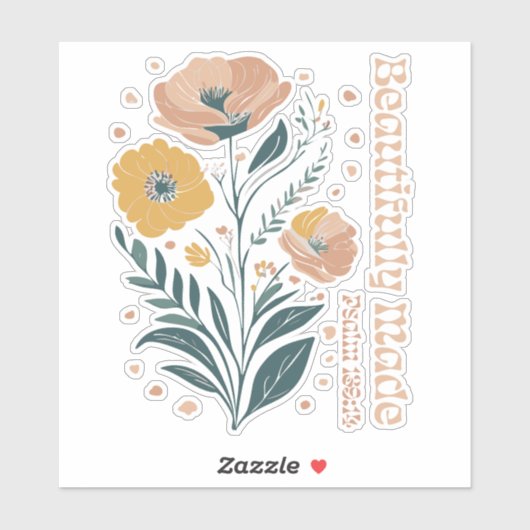 Prachtig gemaakte Psalm Boho Christelijke Inspirat Sticker (Vel)