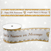 Prachtig gepersonaliseerd, 50e Jubileum lint, Satijnen Lint