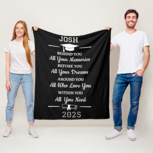 Prachtig gepersonaliseerd Afstuderen gedicht Fleece Deken