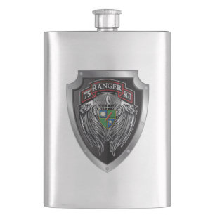 Prachtig gevleugeld 75e Ranger Regiment Scroll Flacon