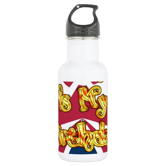 Prachtig geweldig aanpasbaar Trendy Art Design Waterfles (Voorkant)