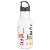 Prachtig geweldig aanpasbaar Trendy Art Design Waterfles (Achterkant)