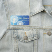 Prachtig Geweldige blauw met Dandelion Naamplaatje (In situ)