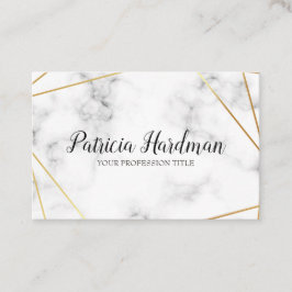 Prachtig, glamour visitekaartje met witte marmer