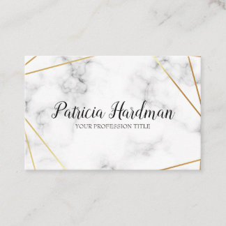 Prachtig, glamour visitekaartje met witte marmer