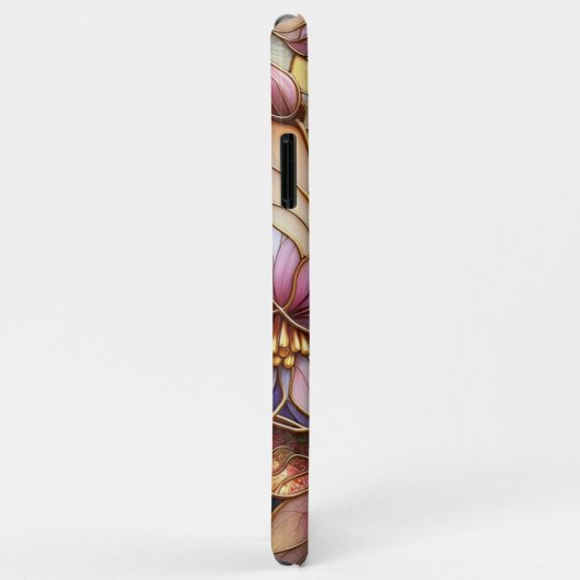 Prachtig Glas in lood bloemenkunstpatroon Case-Mate iPhone Case (Achterkant/rechts)
