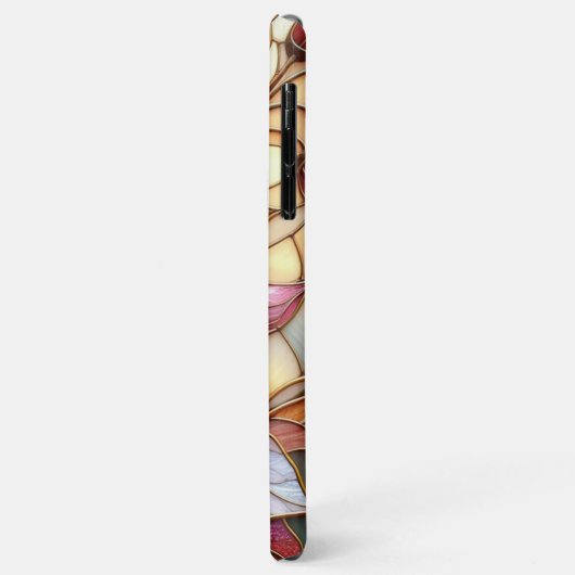 Prachtig Glas in lood bloemenkunstpatroon Case-Mate iPhone Case (Achterkant/links)