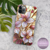 Prachtig Glas in lood bloemenkunstpatroon Case-Mate iPhone Case
