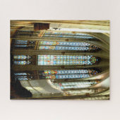 Prachtig Glas in lood in de kathedraal van Keulen Legpuzzel (Horizontaal)