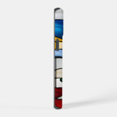 Prachtig Glas in lood kerstboom uniek iPhone 15 Case (Rechterkant)