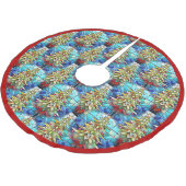 Prachtig Glas in lood kerstboompatroon Kerstboom Rok (Gekanteld)