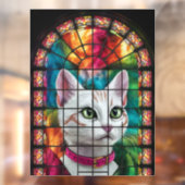 Prachtig Glazen in lood raam kleurrijk mozaïek Raamsticker (Vel 2)