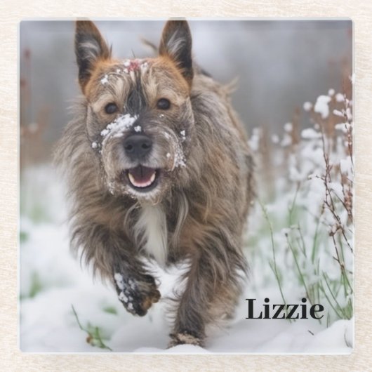 Prachtig glazen Onderzetter. Voeg je eigen afbeeld Glazen Onderzetter (Voorkant)