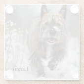 Prachtig glazen Onderzetter. Voeg je eigen afbeeld Glazen Onderzetter (Achterkant)