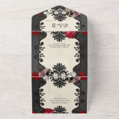 Prachtig gotisch design all in one uitnodiging (Buitenkant)