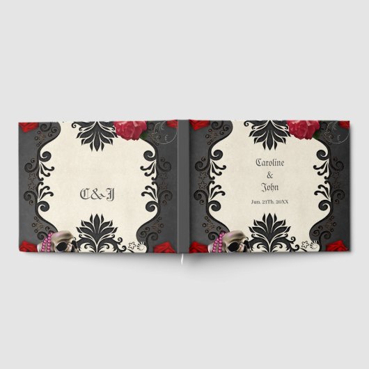 Prachtig gotisch design gastenboek (Volledig)