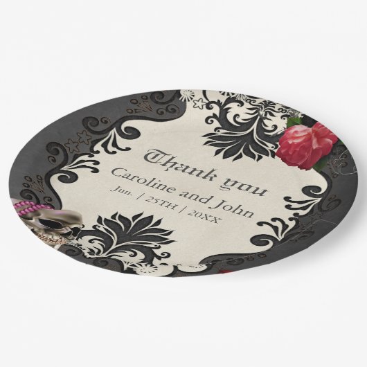 Prachtig gotisch design papieren bordje (Gekanteld)