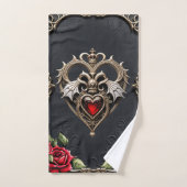 Prachtig gotisch hart bad handdoek (Handdoek)