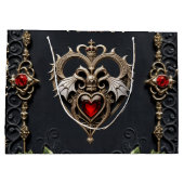 Prachtig gotisch hart groot cadeauzakje (Achterkant)