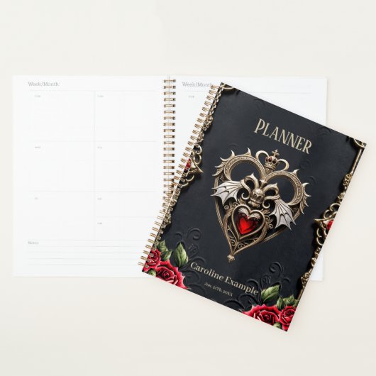Prachtig gotisch hart planner (Display)