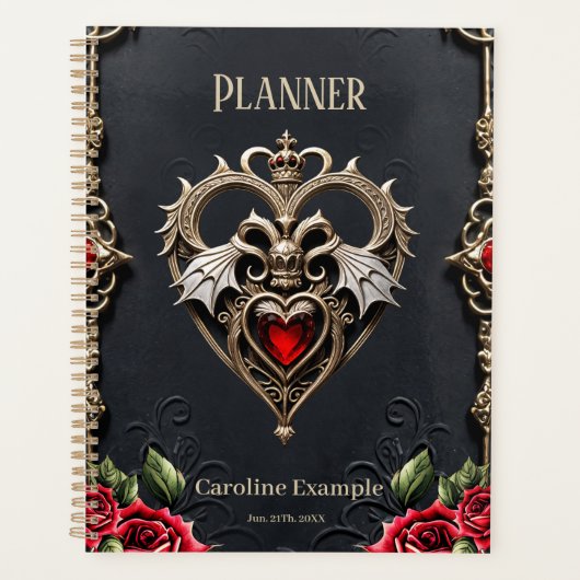 Prachtig gotisch hart planner (Voorkant)