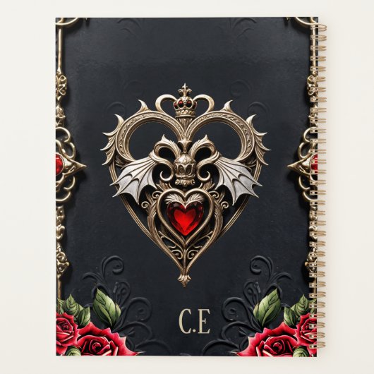 Prachtig gotisch hart planner (Achterkant)