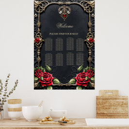 Prachtig gotisch hart poster