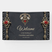 Prachtig gotisch hart spandoek (Horizontaal)