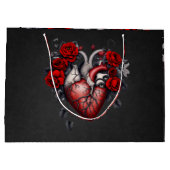 Prachtig gotisch Victoriaans hart Groot Cadeauzakje (Achterkant)